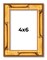 4x6 Thin Bamboo Picture Frame with UV-Resistant Acrylic & Acid Free Backing, Available in 2 Finishes - Gold and Brown